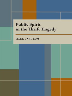 cover image of Public Spirit in the Thrift Tragedy